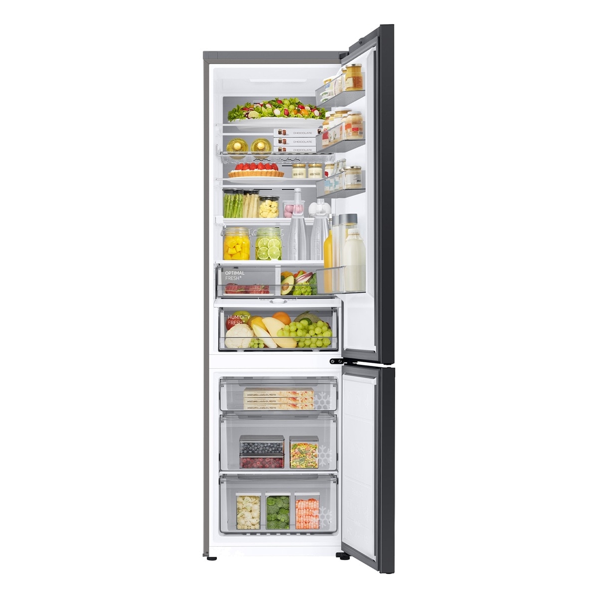 Frigorífico Combinado Samsung RB38C7B6AS9 No Frost, Twin Cooling Plus, Wi-Fi e App SmartThings, de 203 cm - Inox Inox-3