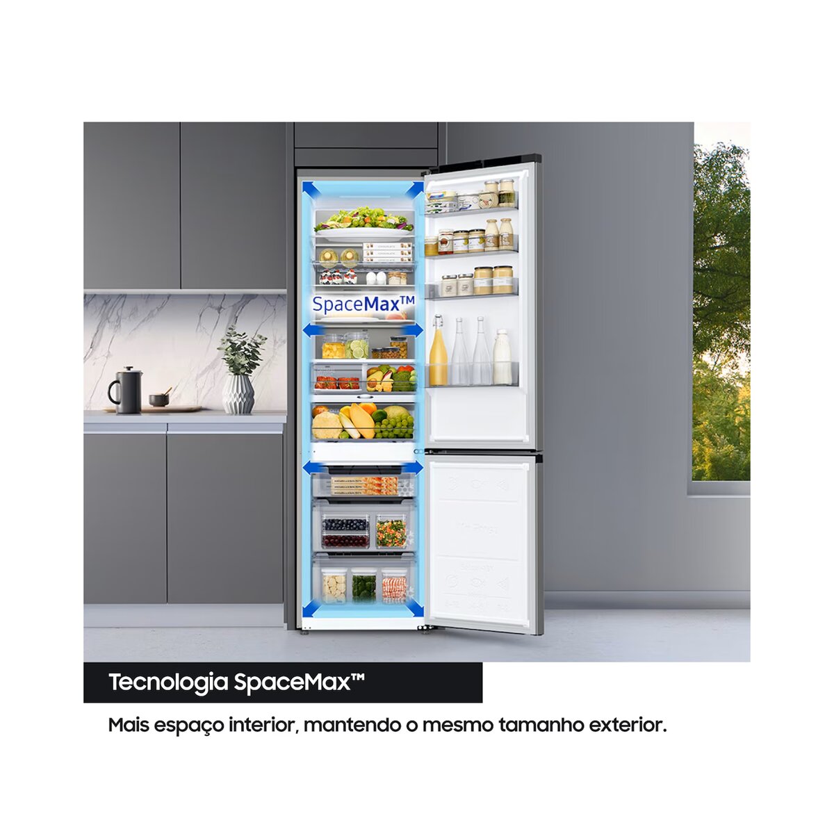 Frigorífico Combinado Samsung RB34C600DWW/EF SmartThings, SpaceMax™ e No Frost e de 186 cm - Branco Snow White-6