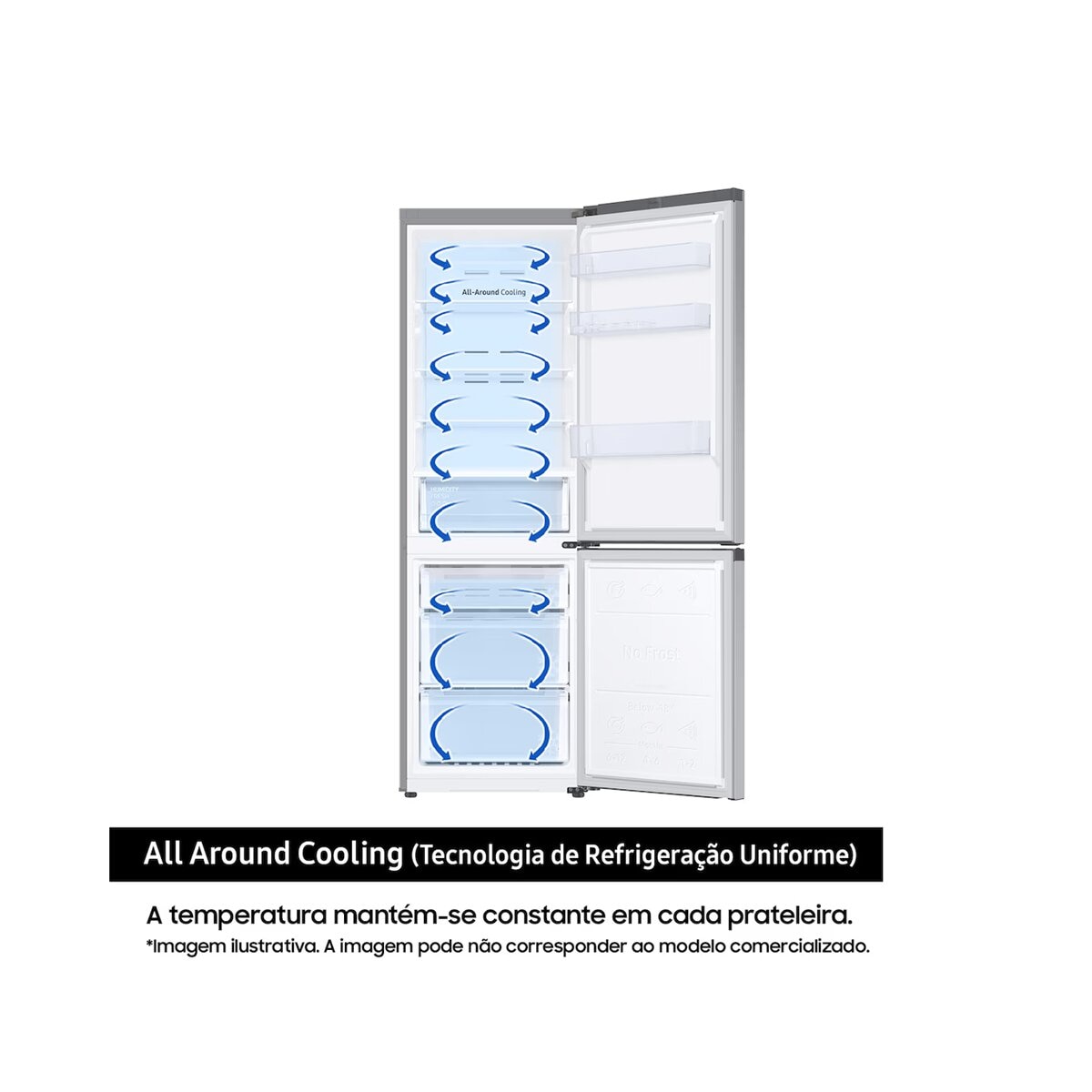 Frigorífico Combinado Samsung RB34C600CWW No Frost Wi-Fi de 185 cm - Branco Branco-5