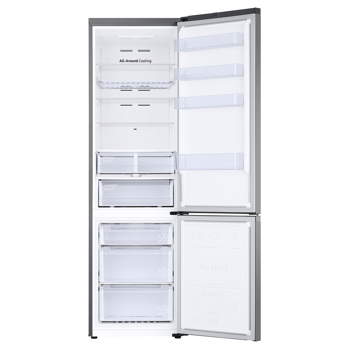 Frigorífico Combinado Samsung RB38C675CS9/EF No Frost, WiFi e Smart AI e de 203 cm - Inox Inox-5