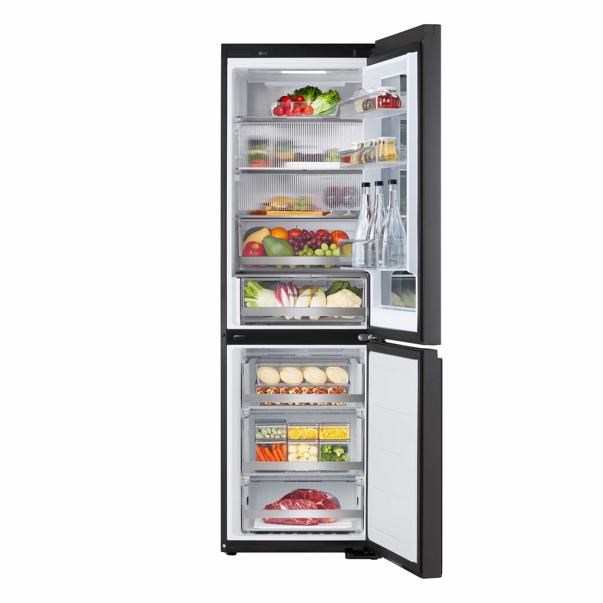 Frigorífico Combinado LG GBG5160CEV No Frost, Instaview, LinearCooling, LinearCooling, Smart Diagnosis e de 186 cm - Matte Black Aço/Preto/Grafite-8