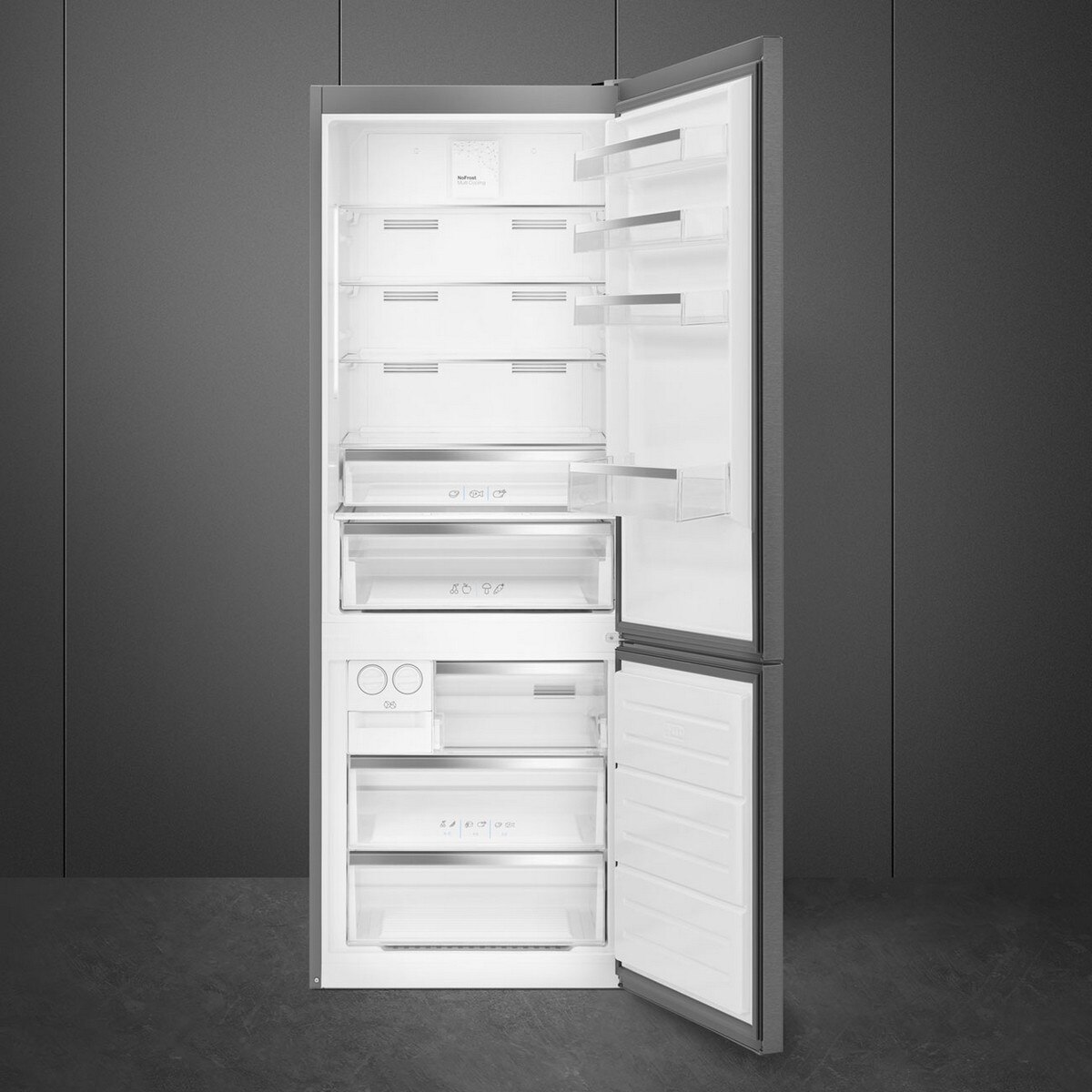 Frigorífico Combinado Smeg Universal FC48XNE No Frost e de 192 cm - Inox Escovado LookInox-2