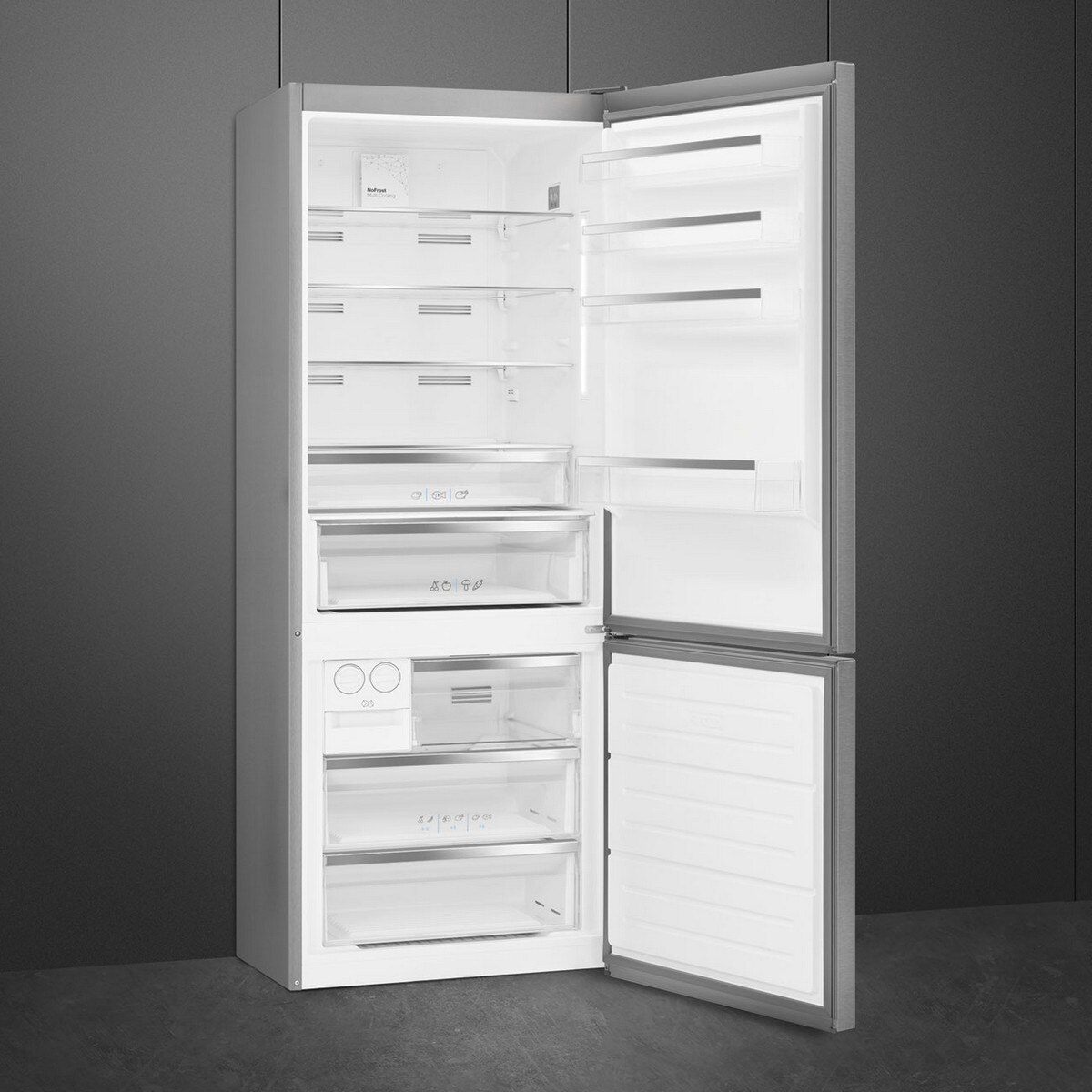 Frigorífico Combinado Smeg Universal FC48XNE No Frost e de 192 cm - Inox Escovado LookInox-3