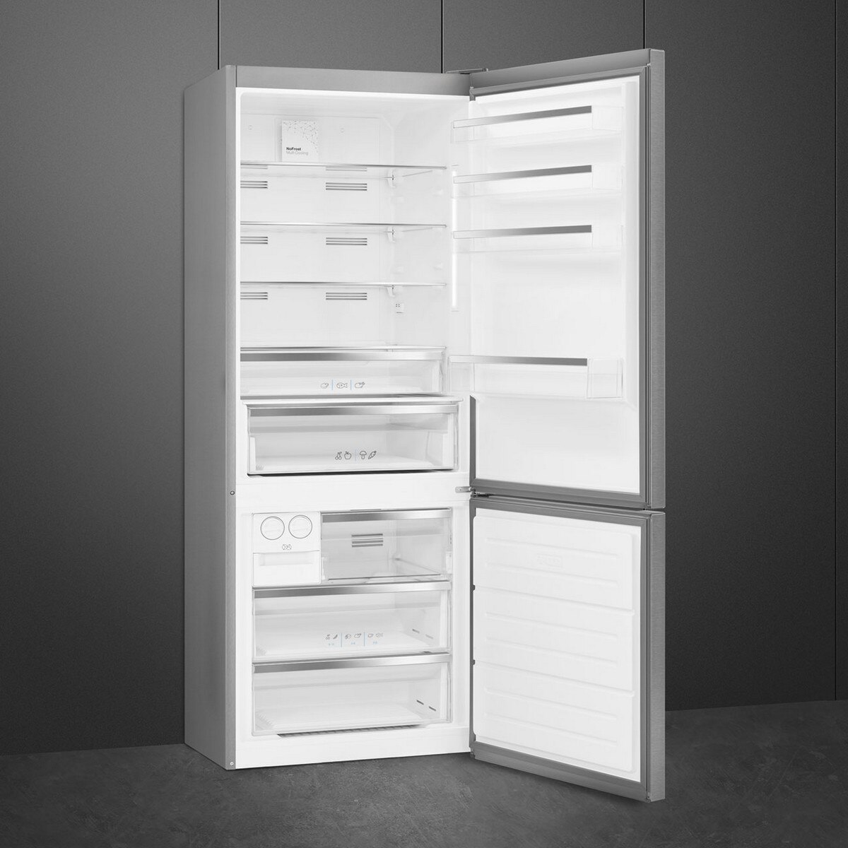 Frigorífico Combinado Smeg FC48XDNE No Frost e de 192 cm - Inox Escovado LookInox-4