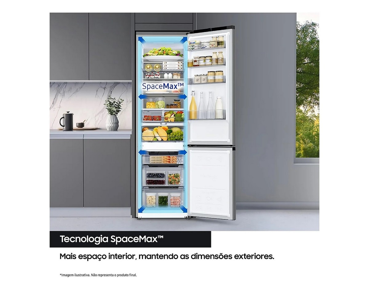 Frigorífico Combinado Samsung RB34C600ESA/EF No Frost, Modo Energia IA SmartThings e de 185,3 cm - Look Inox LookInox-7