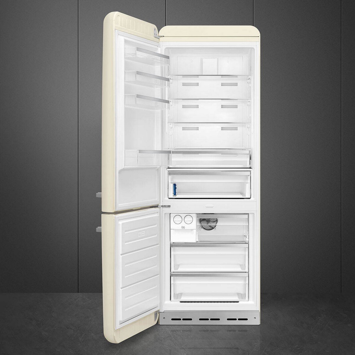 Frigorífico Combinado Smeg FAB38LCR6 Total No Frost, 481 litros com Abertura à Esquerda - Creme Creme-2