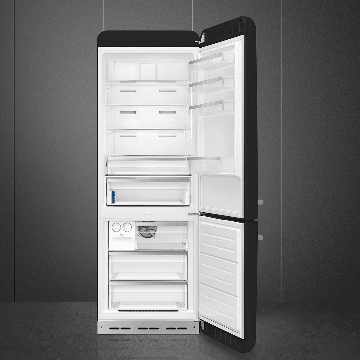 Frigorífico Combinado Smeg FAB38RBL6 Total No Frost, 481 litros com Abertura à Direita - Preto Preto-2
