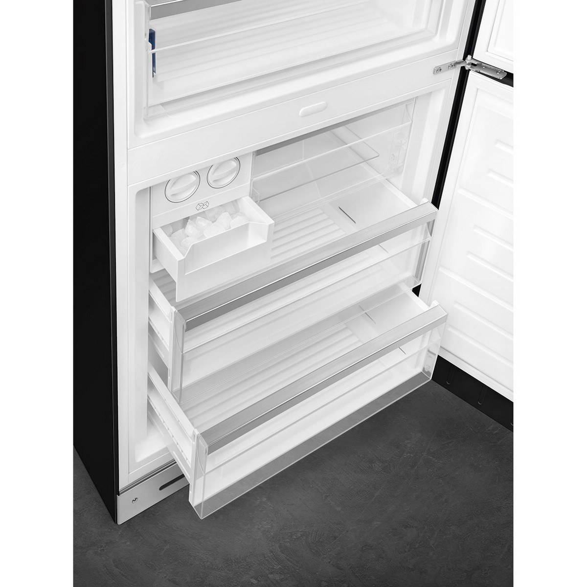 Frigorífico Combinado Smeg FAB38RBL6 Total No Frost, 481 litros com Abertura à Direita - Preto Preto-10