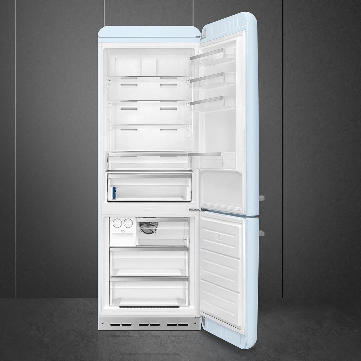 Frigorífico Combinado Smeg FAB38RPB6 Total No Frost, 481 litros com Abertura à Direita - Azul Céu Azul Céu-2