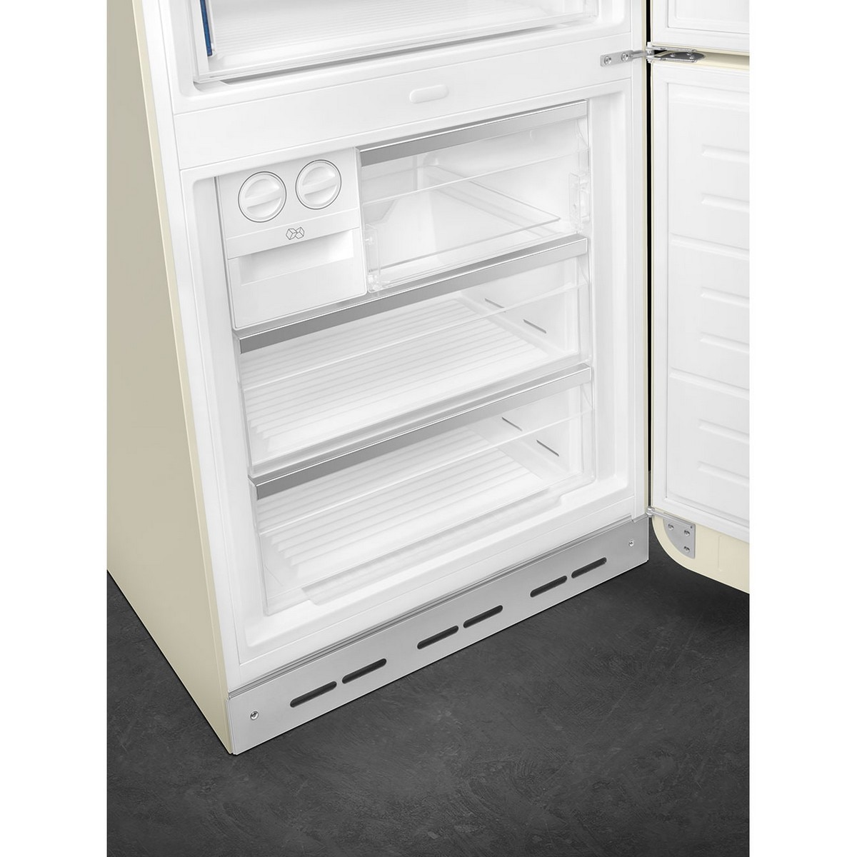 Frigorífico Combinado Smeg Anni 50 FAB38RCR6 Total No Frost, 481 Litros, com Abertura à Direita - Creme Creme-7