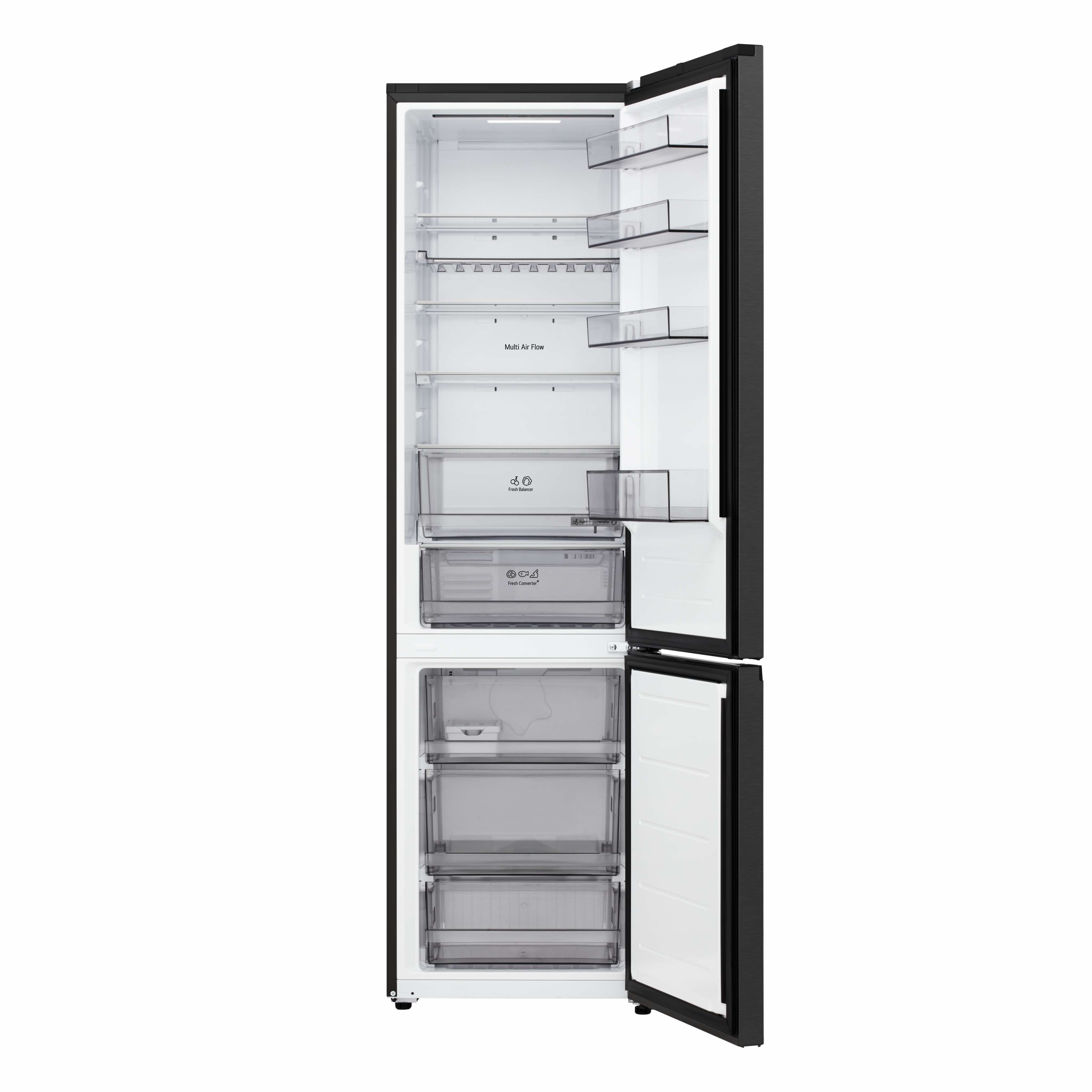 Frigorífico Combinado LG GBBS322AEV Total No Frost, Smart Inverter, Door Cooling+, Multi Air Flow, FRESH Converter de 203 cm - Essence Black Steel Preto-2