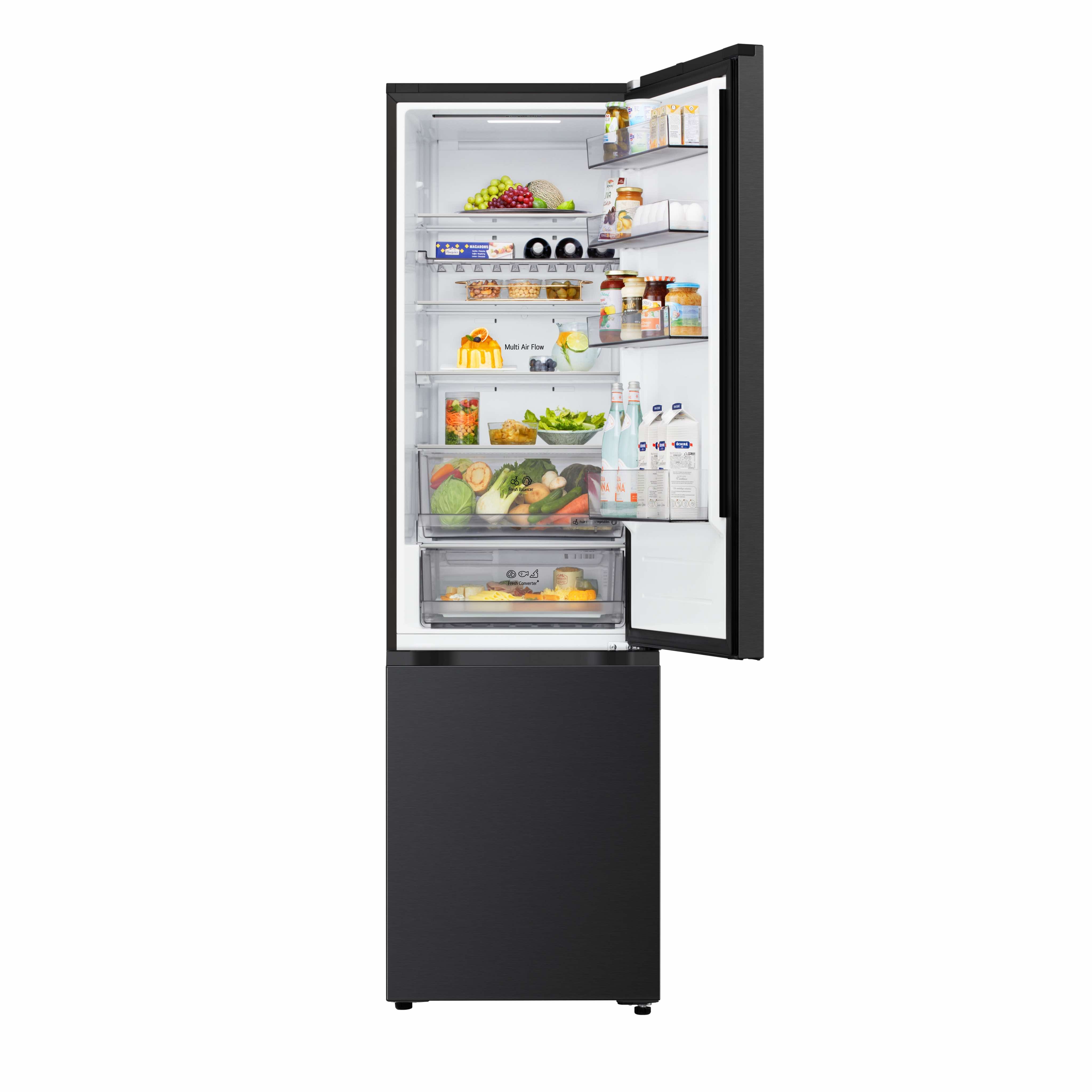 Frigorífico Combinado LG GBBS323CEV Total No Frost, Smart Inverter, Door Cooling+, Multi Air Flow, FRESH Converter+ de 203 cm - Essence Black Steel Preto-5