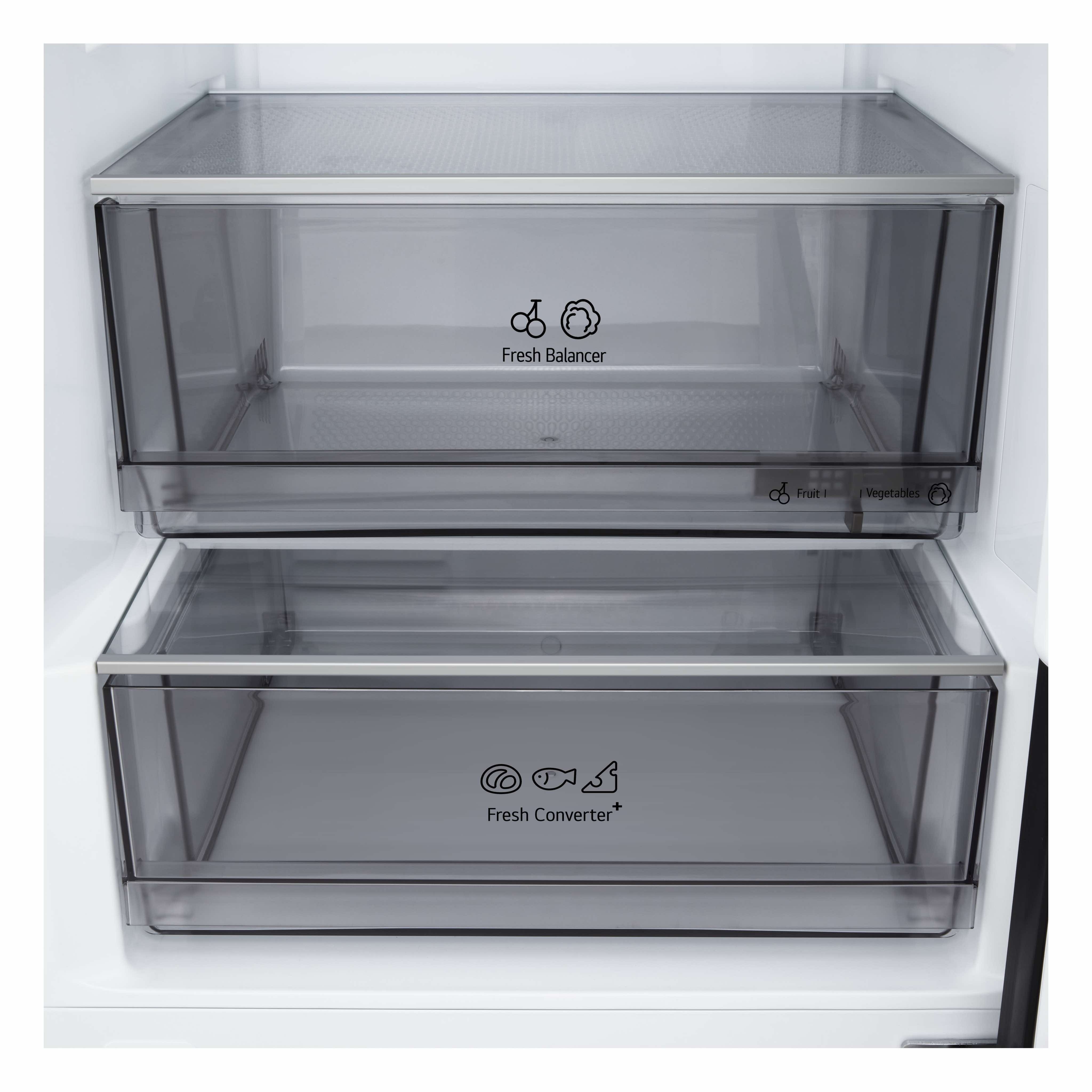 Frigorífico Combinado LG GBBS323CEV Total No Frost, Smart Inverter, Door Cooling+, Multi Air Flow, FRESH Converter+ de 203 cm - Essence Black Steel Preto-14