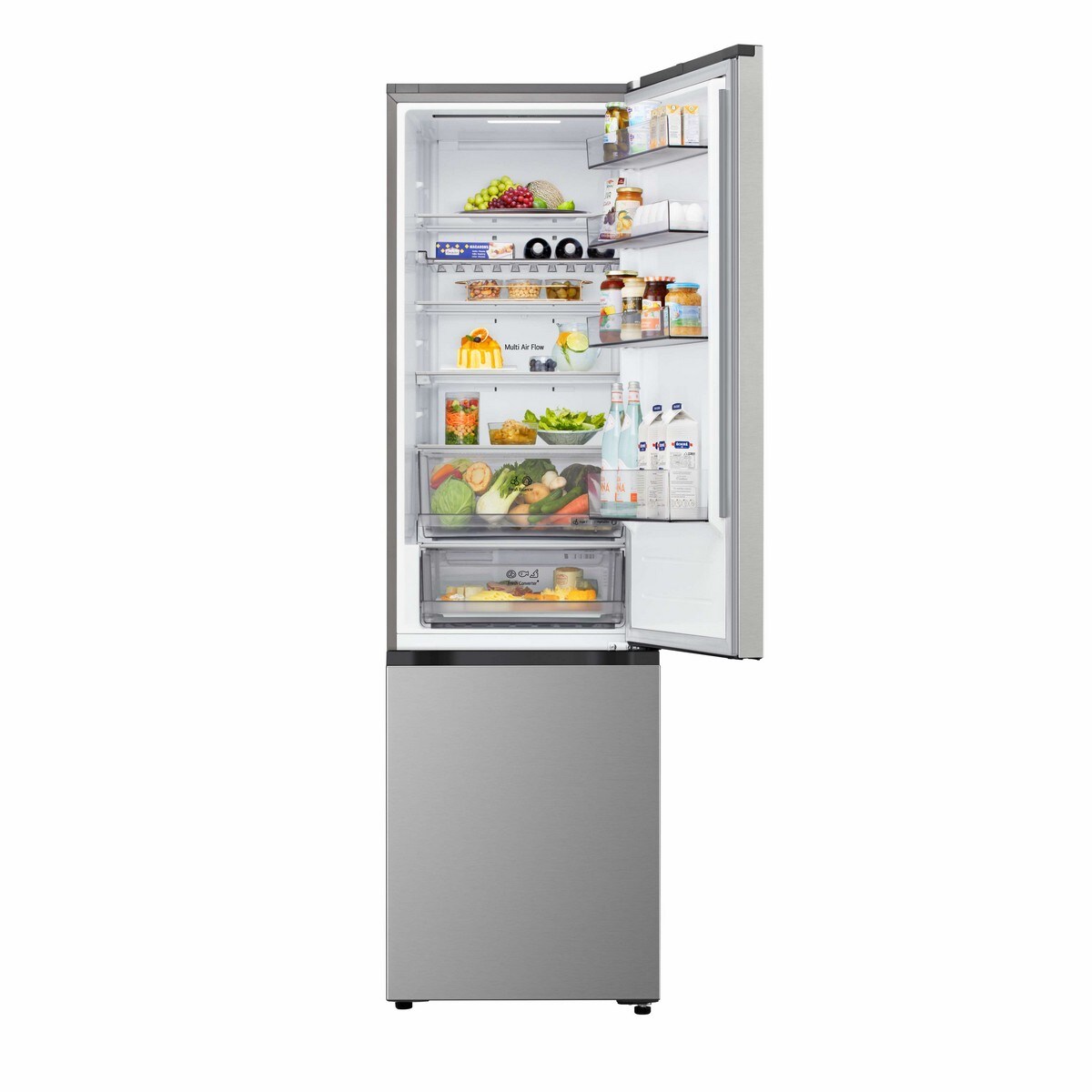 Frigorífico Combinado LG GBBS322CPY Total No Frost, Compressor Smart Inverter, Door Cooling, Multi Air Flow de 203 cm - Prime Silver Aço Antimarcas-5