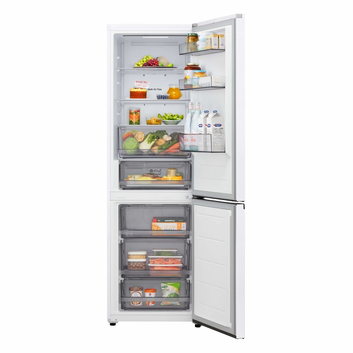 Frigorífico Combinado LG GBBSJ1CCSW.APYQEUZ Total No Frost e de 186 cm - Branco Branco-3