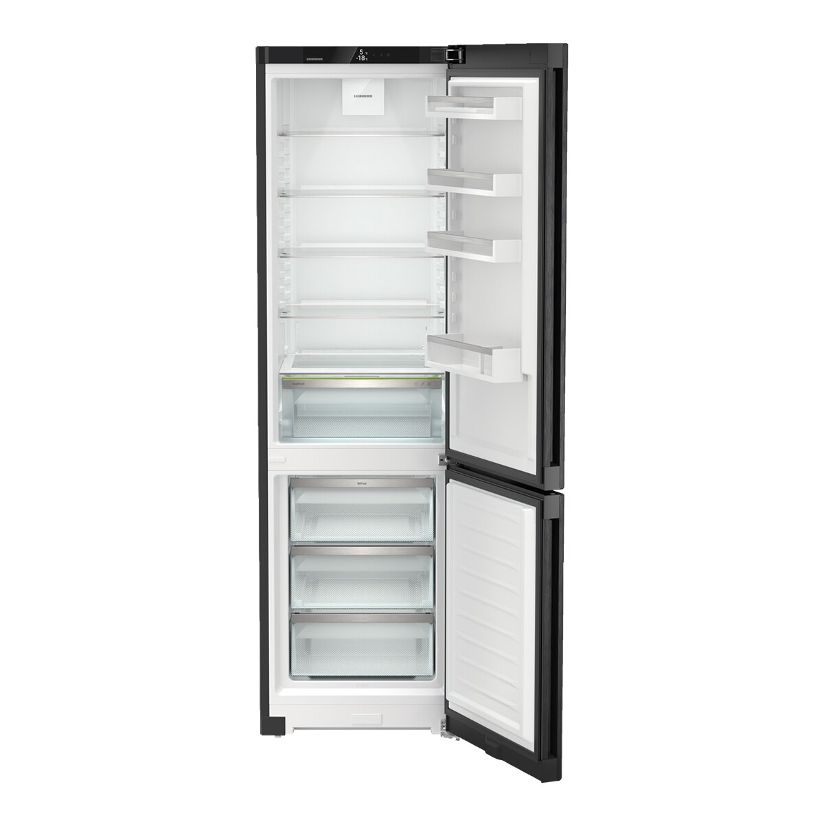 Frigorífico Combinado Liebherr KGbdc2063 No Frost, BluPerformance, de 371L e 201,5cm - Black Inox Black Inox-3