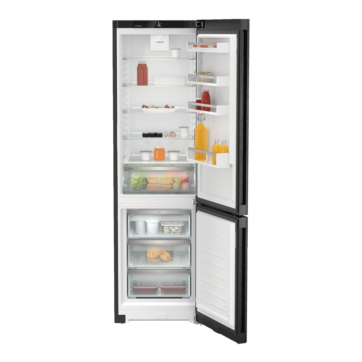 Frigorífico Combinado Liebherr KGbdc2063 No Frost, BluPerformance, de 371L e 201,5cm - Black Inox Black Inox-4