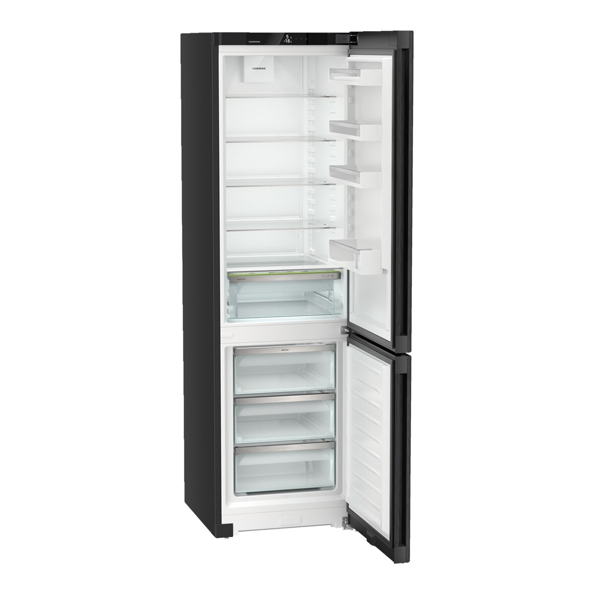 Frigorífico Combinado Liebherr KGbdc2063 No Frost, BluPerformance, de 371L e 201,5cm - Black Inox Black Inox-7