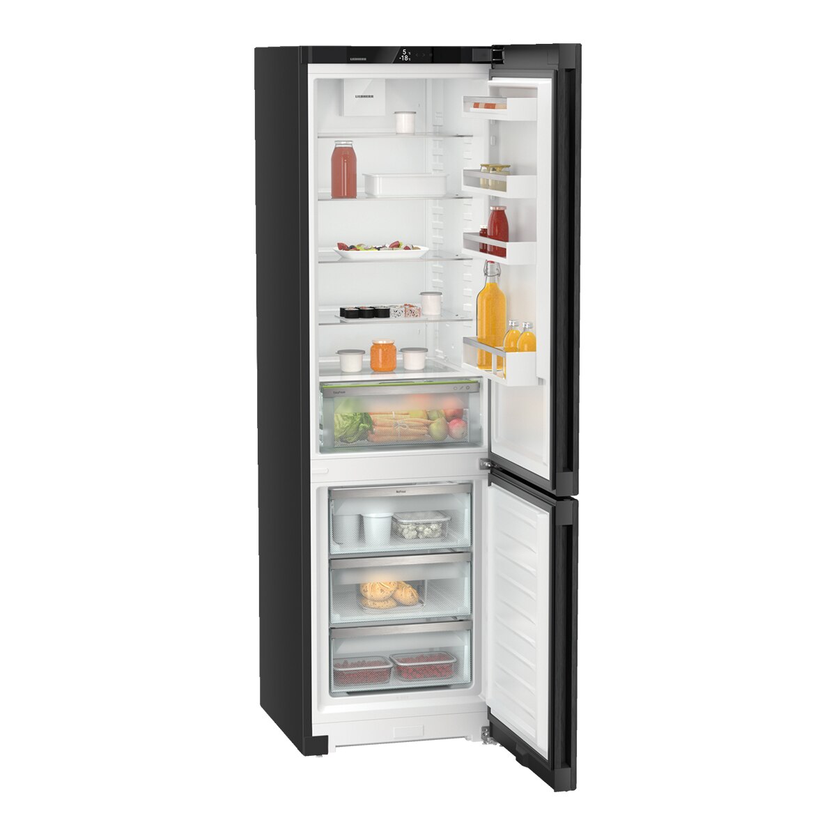 Frigorífico Combinado Liebherr KGbdc2063 No Frost, BluPerformance, de 371L e 201,5cm - Black Inox Black Inox-8