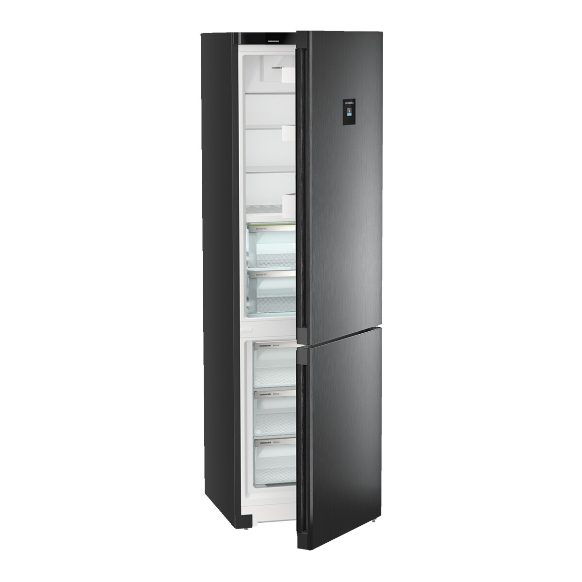 Frigorífico Combinado Liebherr CBNbdc573i No Frost, BluPerformance, DuoCooling, de 361L e 201,5cm - Black Inox Black Inox-5
