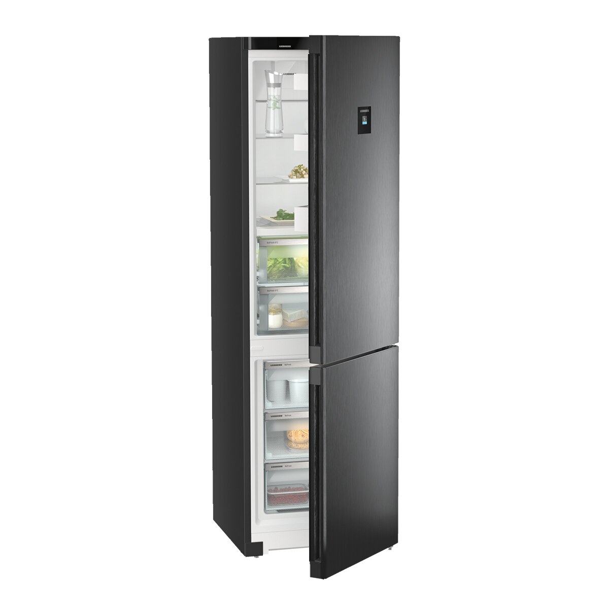 Frigorífico Combinado Liebherr CBNbdc573i No Frost, BluPerformance, DuoCooling, de 361L e 201,5cm - Black Inox Black Inox-6