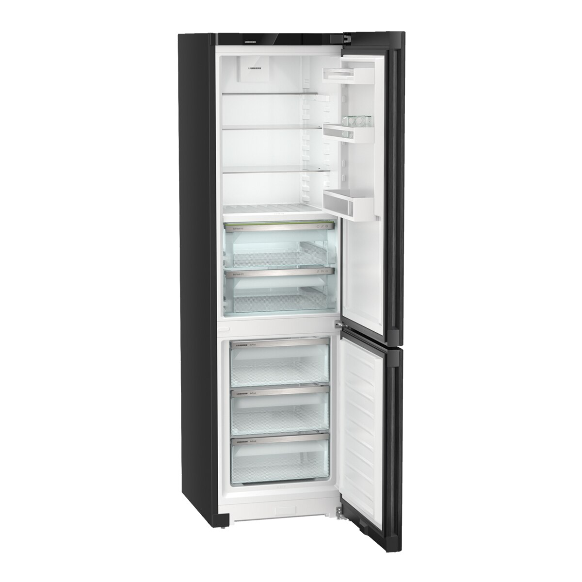 Frigorífico Combinado Liebherr CBNbdc573i No Frost, BluPerformance, DuoCooling, de 361L e 201,5cm - Black Inox Black Inox-7
