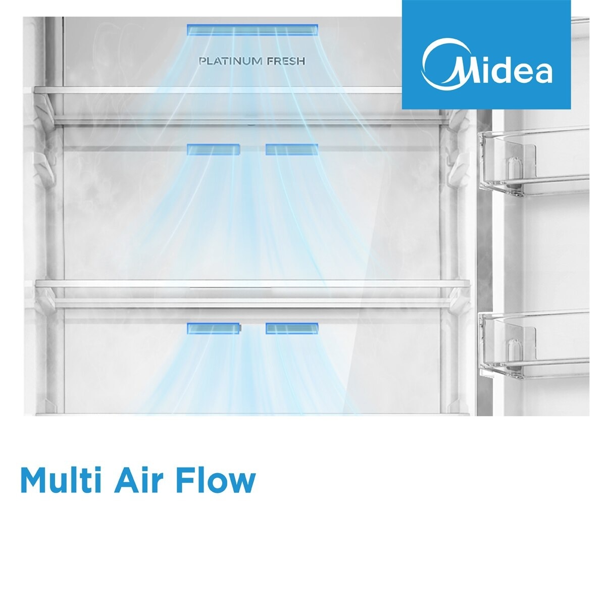 Frigorífico Combinado Midea MDRB424FGD01OE Total No Frost de 188cm - Branco Branco-7