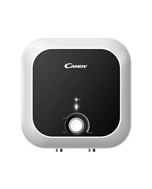 Termoacumulador Elétrico Vertical Candy CTR 15RS/E Quadrado de 7.5 bar e de 15 L - Preto e Branco Branco-1