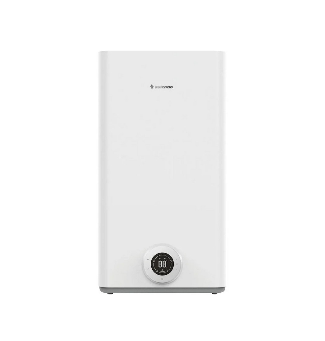 Termoacumulador Elétrico Vertical Vulcano Flat PrimeAqua Compact 2 70 Capacidade de 57 Litros e 8 bar Branco-1