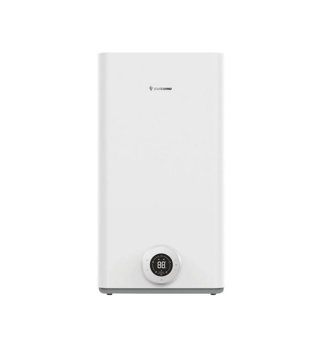 Termoacumulador Elétrico Vertical Vulcano Flat PrimeAqua Compact Plus 70 Capacidade de 57 Litros e 8 bar Branco-1