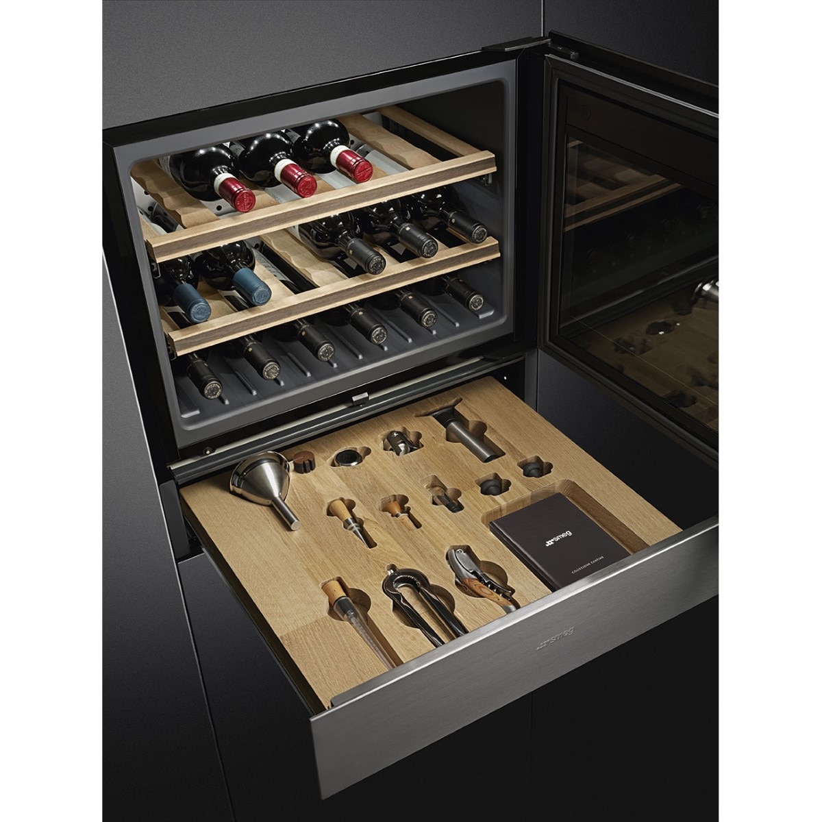 Gaveta de Sommelier Smeg Classica CPS315X - Aço Inox Aço inoxidável-2