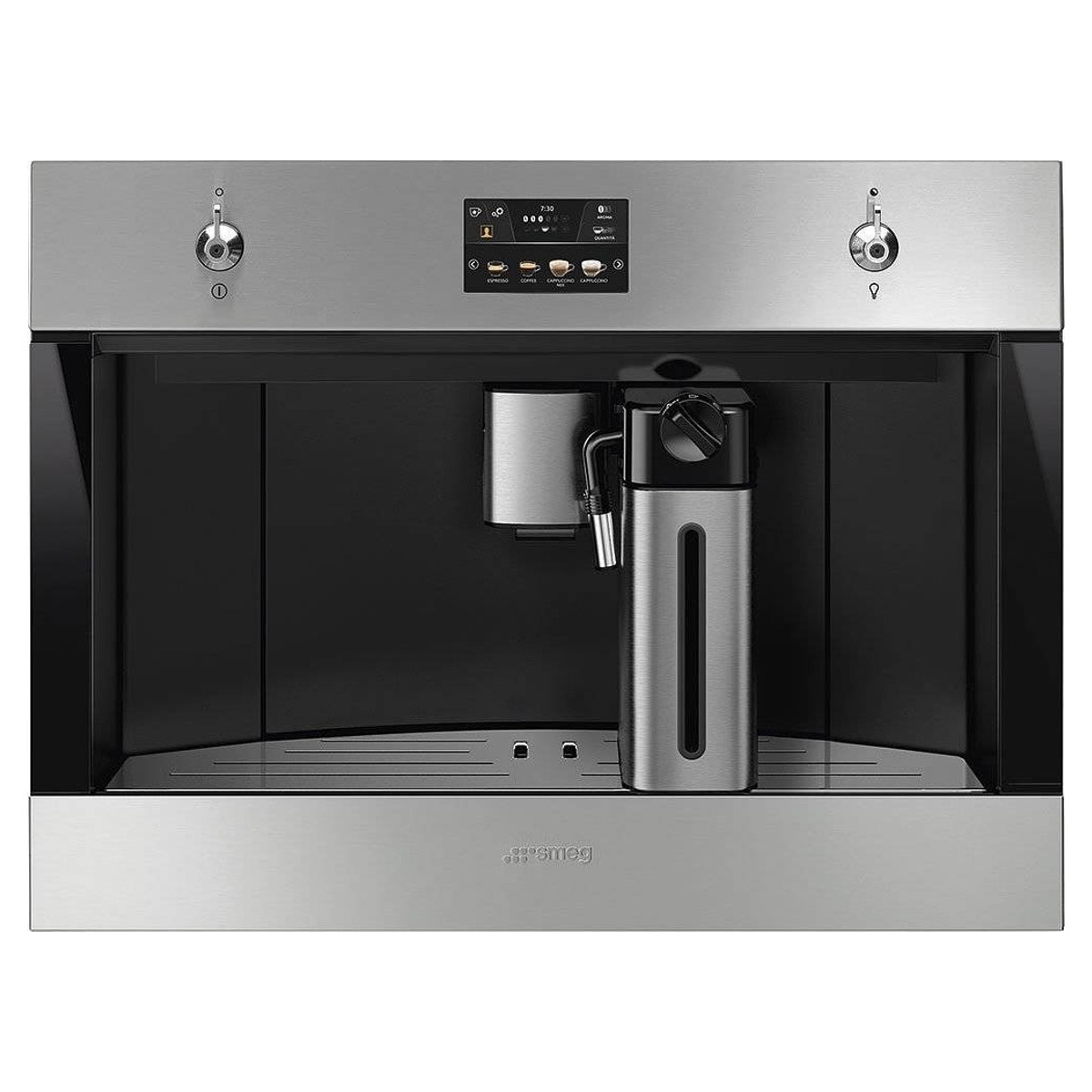 Imagem 0 de Máquina Café e Cappuccino Automática Encastrável Smeg Classica CMS4303X - Inox