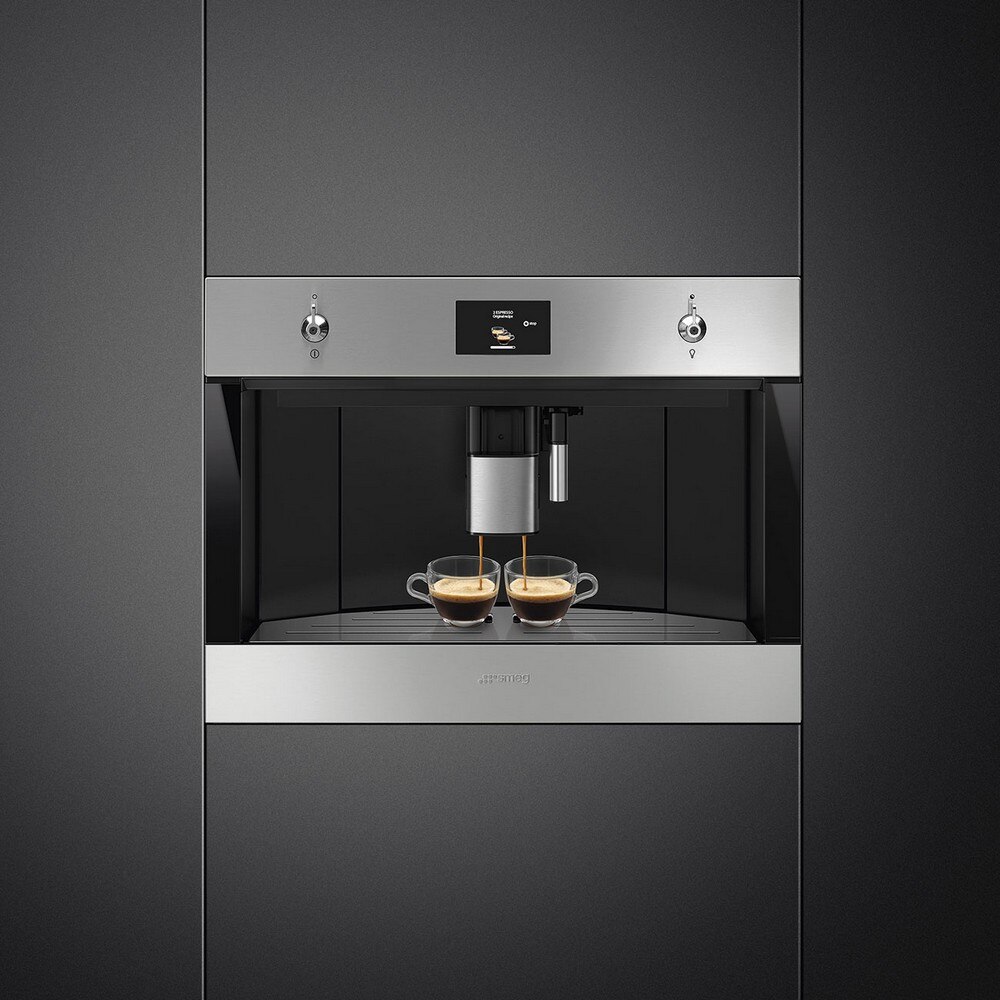 Máquina Café e Cappuccino Automática Encastrável Smeg Classica CMS4303X - Inox 2