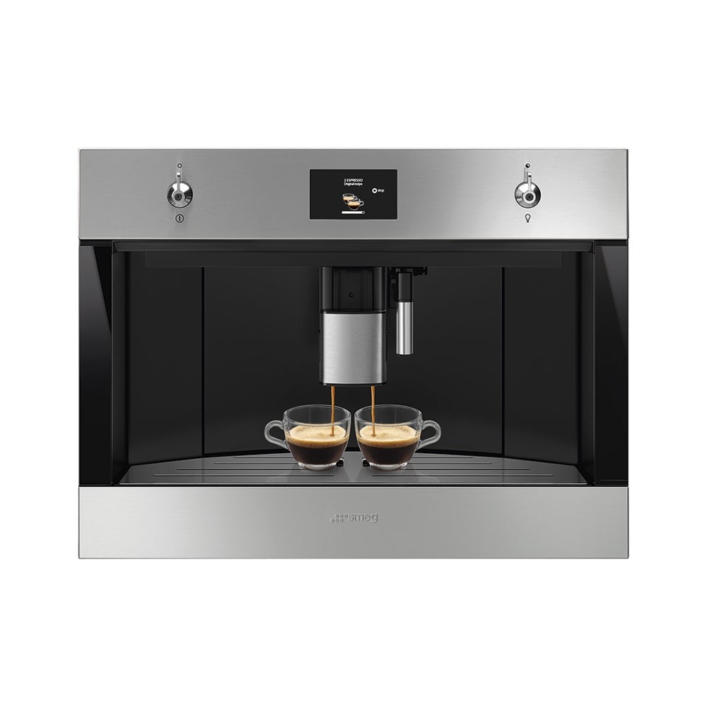 Máquina Café e Cappuccino Automática Encastrável Smeg Classica CMS4303X - Inox 3