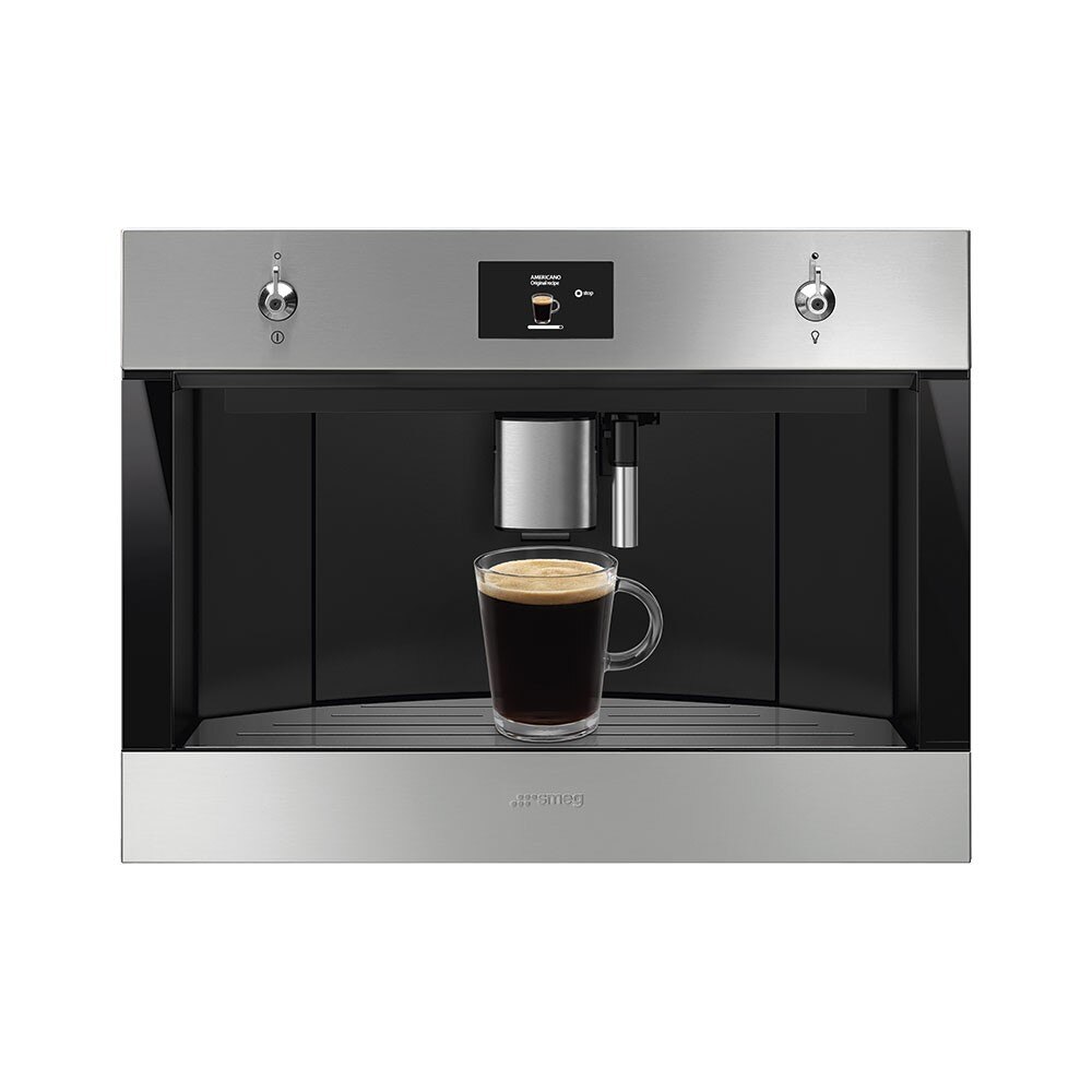 Máquina Café e Cappuccino Automática Encastrável Smeg Classica CMS4303X - Inox 4