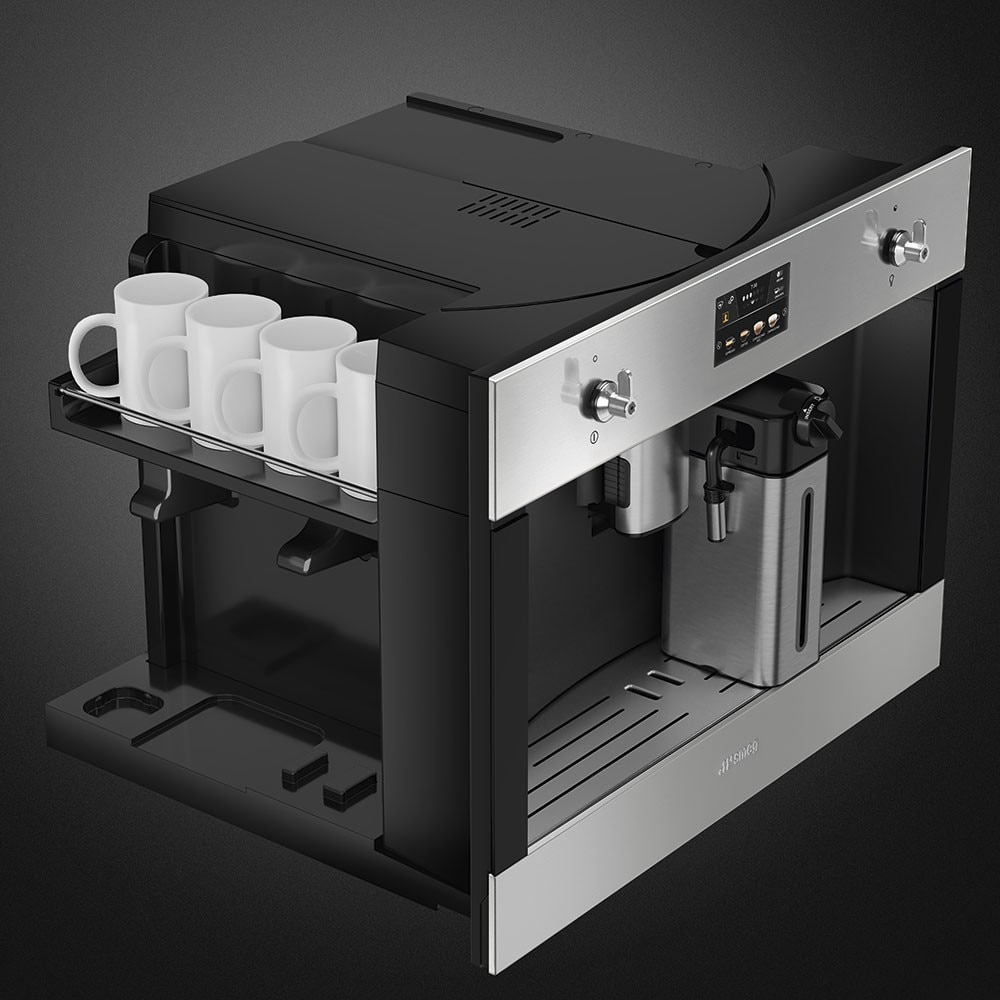 Máquina Café e Cappuccino Automática Encastrável Smeg Classica CMS4303X - Inox 7