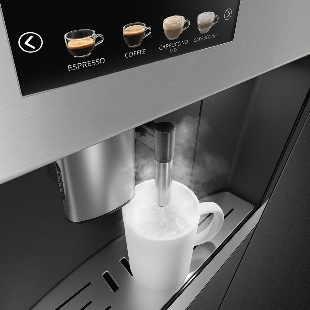 Máquina Café e Cappuccino Automática Encastrável Smeg Classica CMS4303X - Inox 9