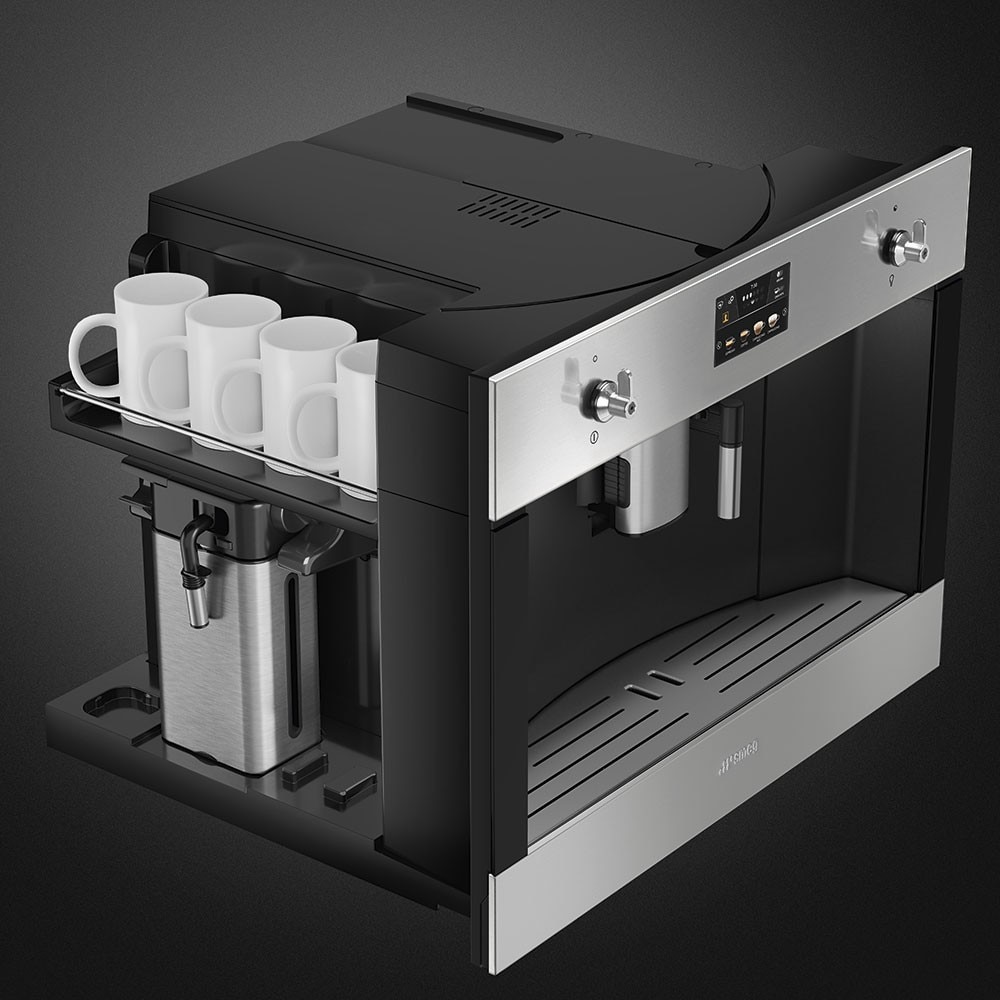 Máquina Café e Cappuccino Automática Encastrável Smeg Classica CMS4303X - Inox 10