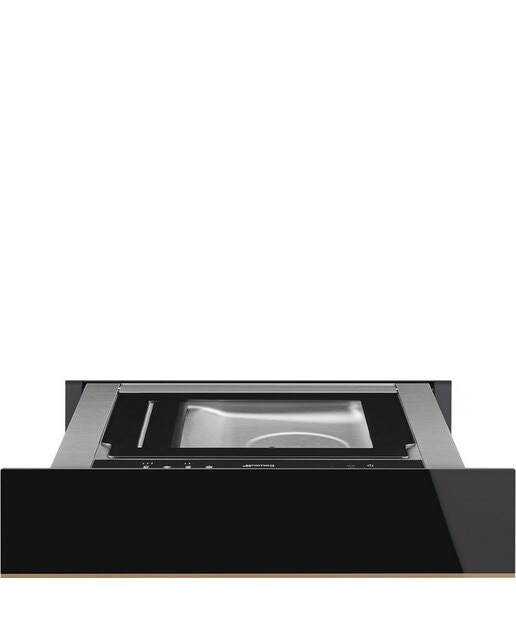 Gaveta de Vácuo Smeg Dolce Stil Novo CPV615NR - Preto e Perfis Cobre Preto / Cobre-1