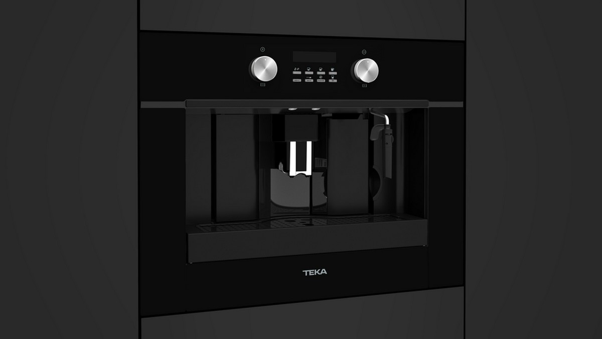Máquina de Café Encastrável Teka CLC 855 GM BK Automática com 30 Programas Automáticos e Pressão 15 bar - Vidro Preto Preto-5