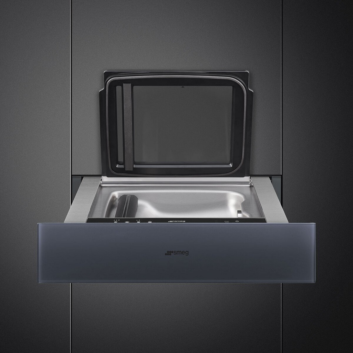Gaveta de Vácuo Smeg Linea CPV115G de 15 cm de Altura - Neptune Grey 2