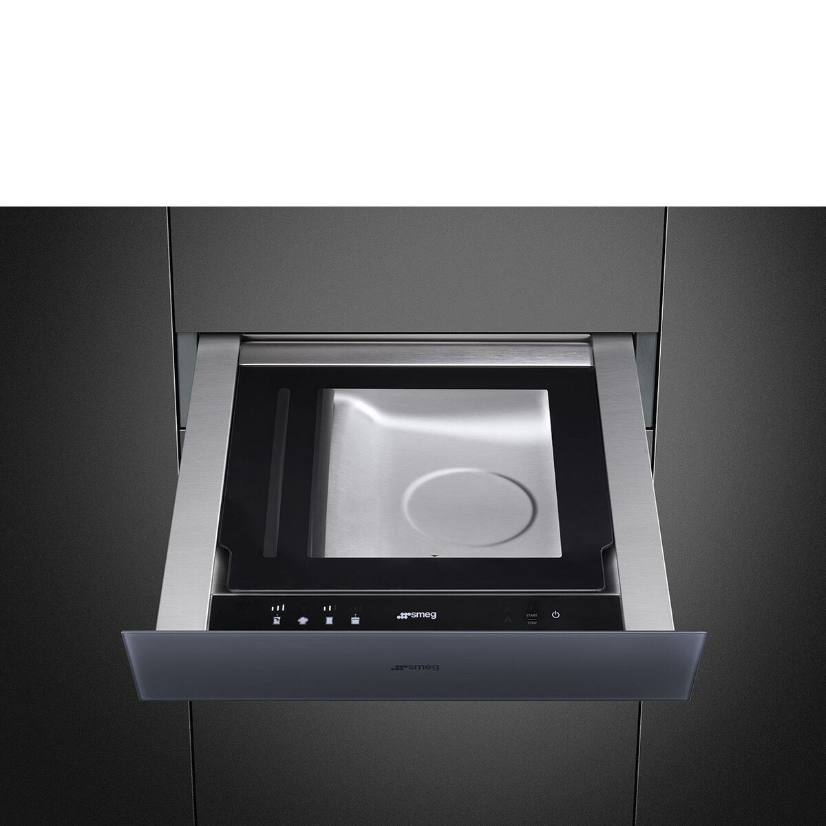 Gaveta de Vácuo Smeg Linea CPV115G de 15 cm de Altura - Neptune Grey 3