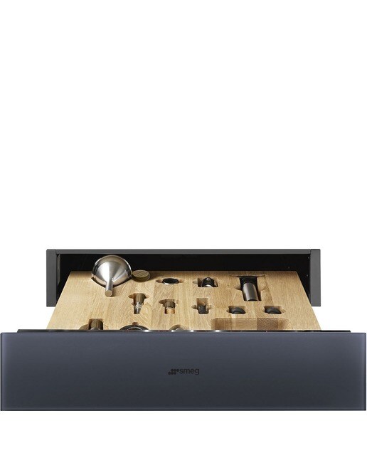 Imagem 0 de Gaveta de Sommelier Smeg Linea CPS115G de 15 cm de Altura - Neptune Grey
