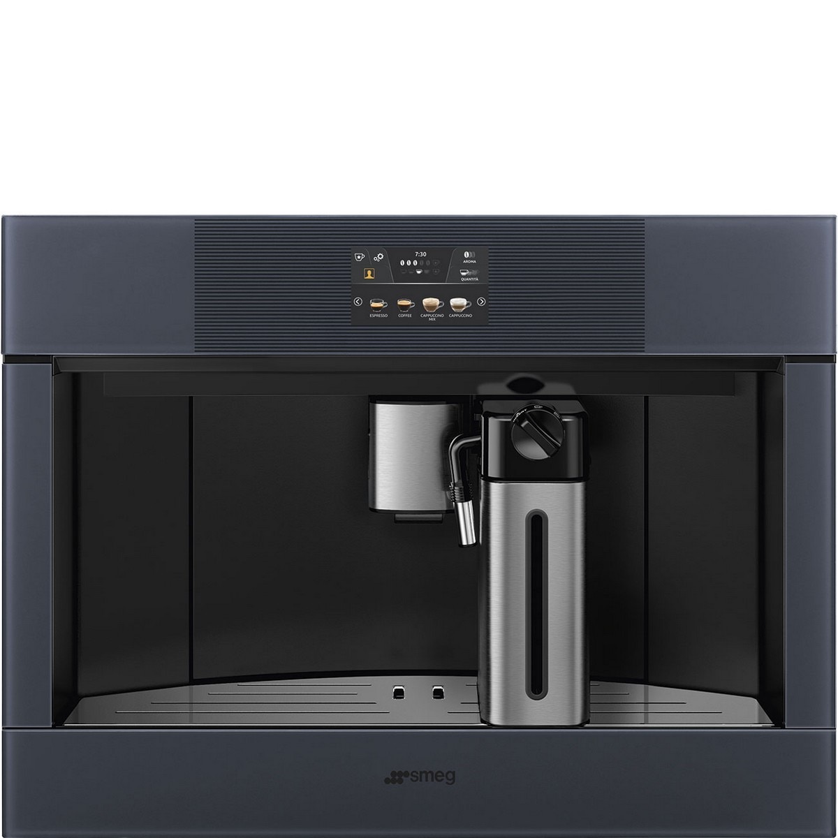 Imagem 0 de Máquina de Café Encastrável Smeg Linea CMS4104G Termobloco + Vapor de 15 bar - Neptune Grey