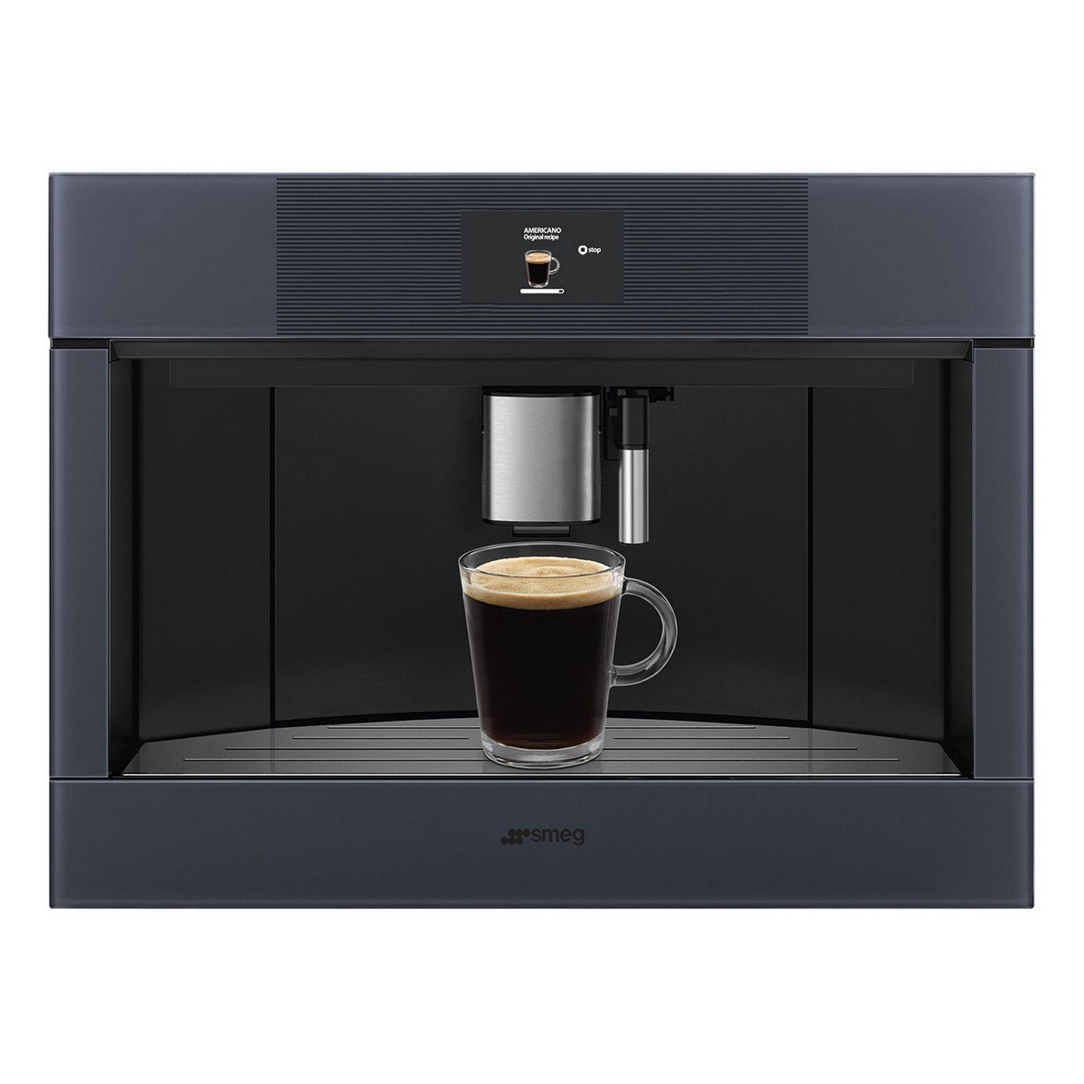 Máquina de Café Encastrável Smeg Linea CMS4104G Termobloco + Vapor de 15 bar - Neptune Grey 3