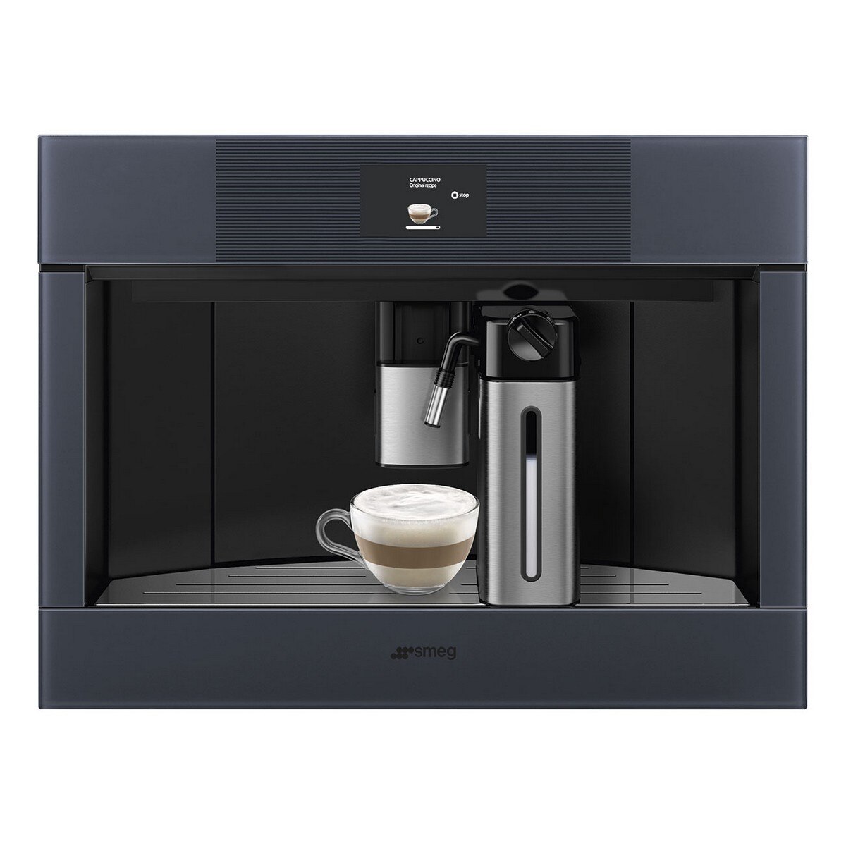 Máquina de Café Encastrável Smeg Linea CMS4104G Termobloco + Vapor de 15 bar - Neptune Grey 4