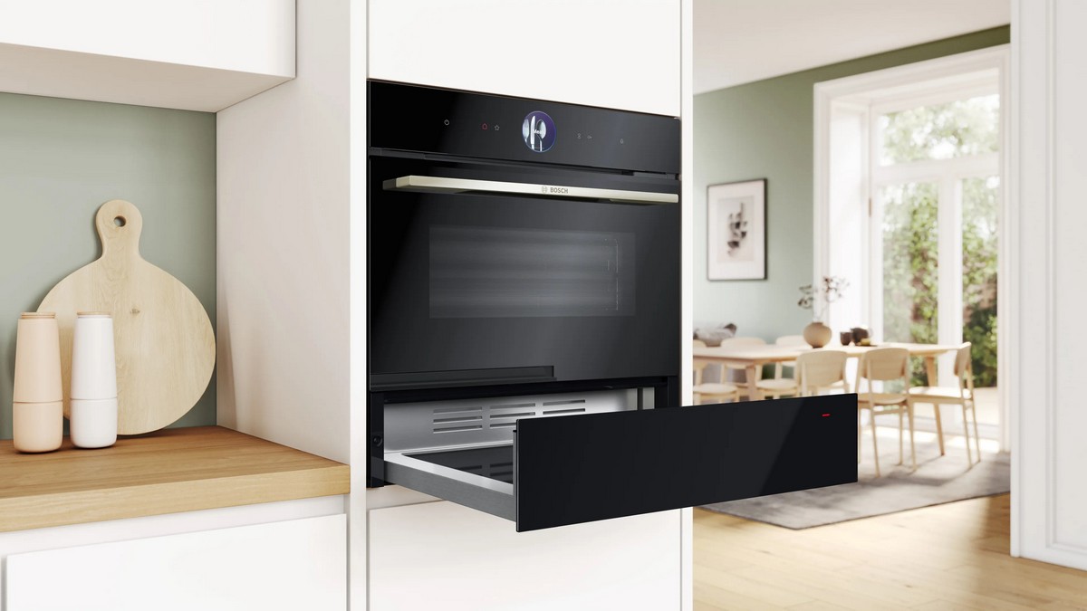 Gaveta de Aquecimento Bosch Serie 8 BIC7101B1 para 12 Pratos e de 60 cm - Preto Preto-4
