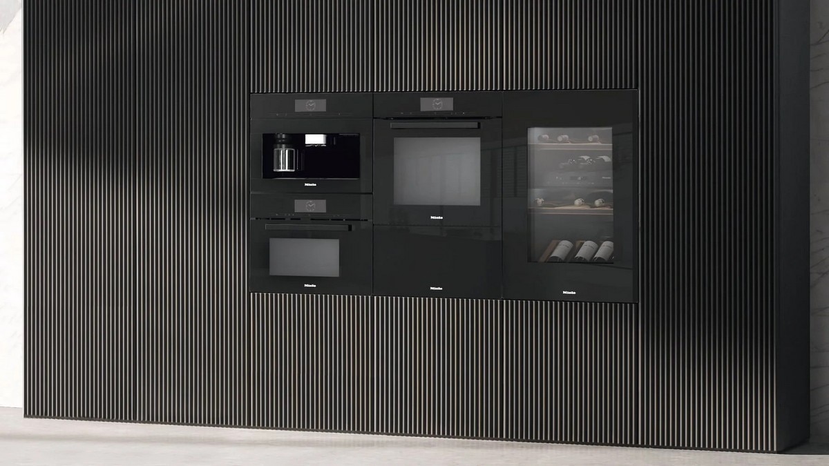 Gaveta de Aquecimento Gourmet Miele ESW 7030 sem Puxador com 32 cm de Altura - Preto Obsidiana Preto-2