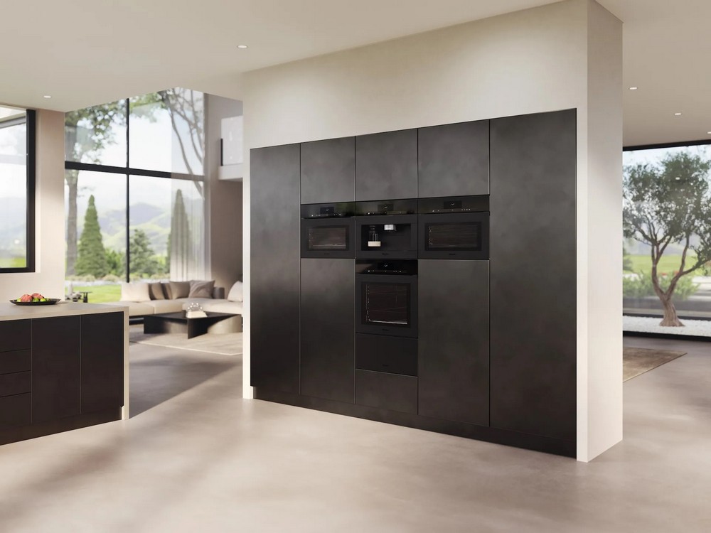 Máquina de Café Encastrável Miele CVA 7845 125 com DirectWater Gala Ed - Preto Obsidiano Mate Preto-4