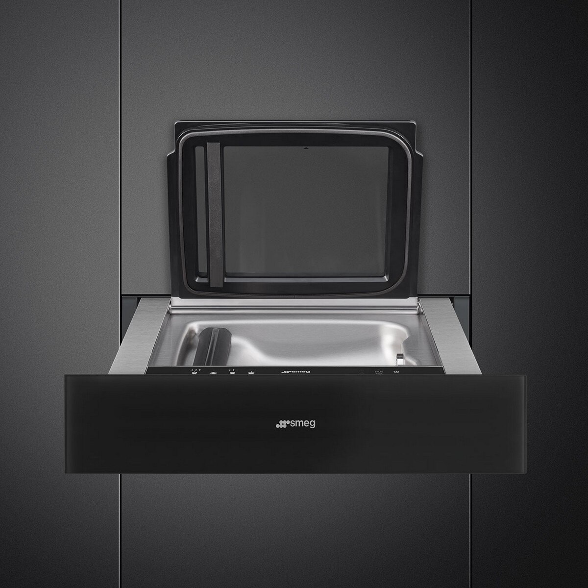Gaveta de Vácuo Smeg Linea CPV115B3 de 14 cm - Preto Preto-2